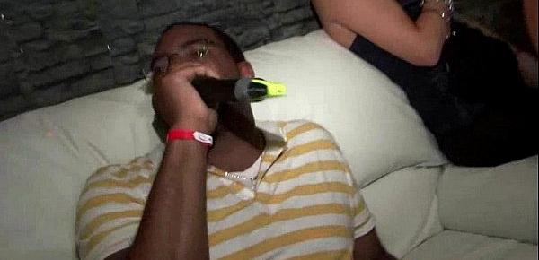  Girls licks each other on party